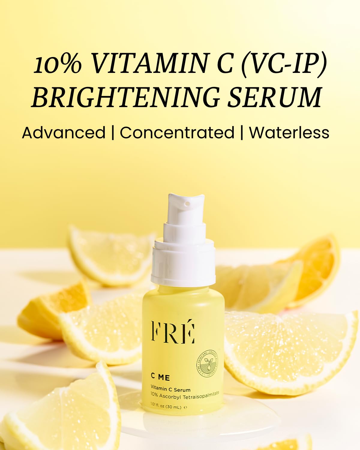 FRÉ serum texture close-up demonstrating lightweight oil finish and fast absorption
