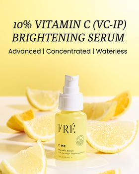 FRÉ serum texture close-up demonstrating lightweight oil finish and fast absorption