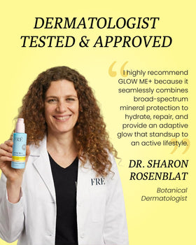 FRÉ ingredient label showing Argania Active Complex™ and reef-safe claim