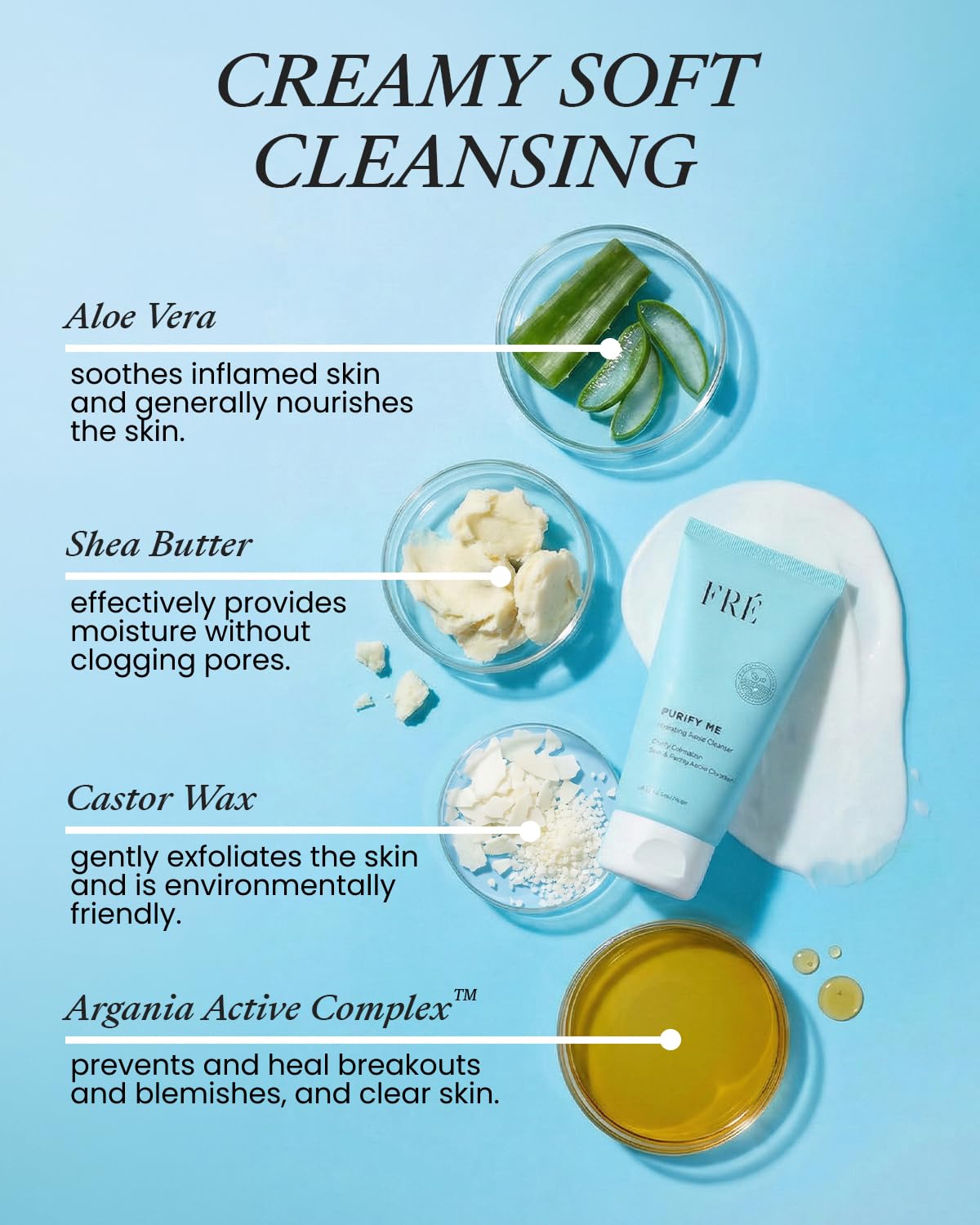FRÉ label focused on Argania Active Complex promoting skin support