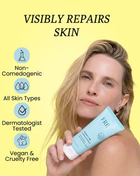 FRÉ cleanser in hand demonstrating easy application and gentle feel