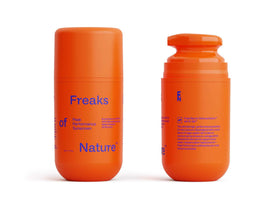 Freaks of Nature front packaging showing compact 1.7 oz tube and SPF benefit
