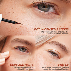 Freck Beauty travel kit layout demonstrating compact essentials for journeys