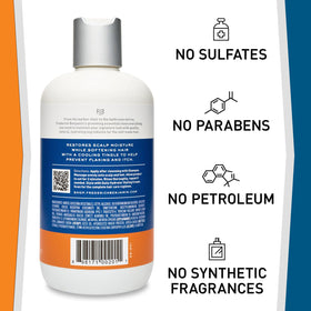 Frederick Benjamin conditioner being applied to wet hair showing detangling and hydration