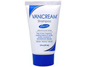 Free & Clear shampoo in use at washbasin demonstrating effective residue removal and comfort