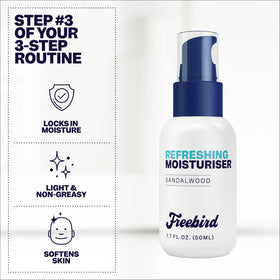 Freebird label close-up highlighting ingredients and gentleness benefit