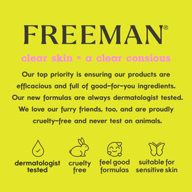 Freeman lifestyle spa setting with masks and towel suggesting at-home pampering