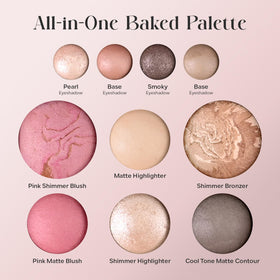 FREEORR baked powder texture close-up illustrating silky, blendable finish
