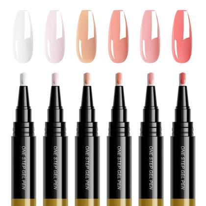FREEORR front packaging showing six nude gel pens and compact kit benefit