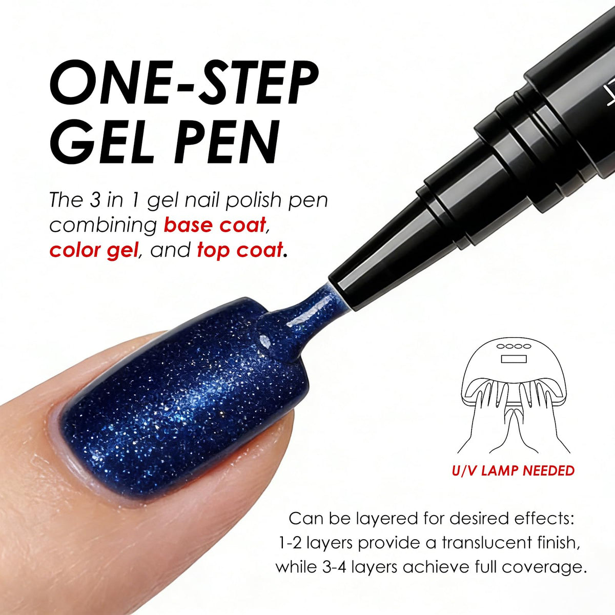 FREEORR gel pens under UV lamp curing to fast harden and long-lasting wear