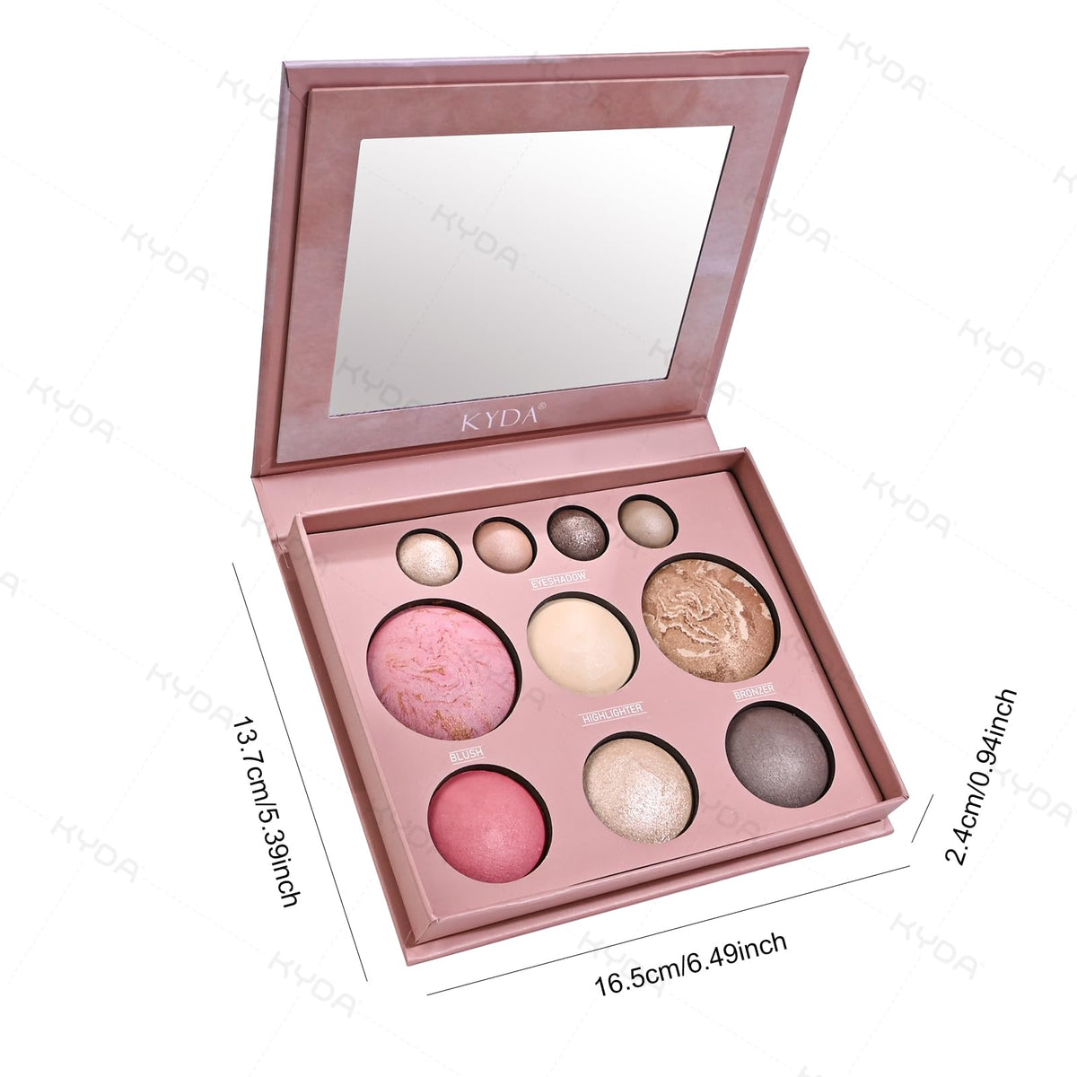 FREEORR palette in travel bag lifestyle image showing portability for on-the-go touchups