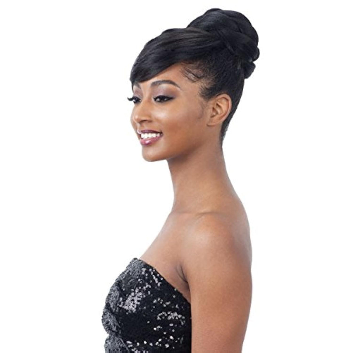 FREETRESS BRAIDS twisted bun front packaging showing color and neat finish