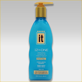 Freeze It front bottle label showing product and keratin benefit