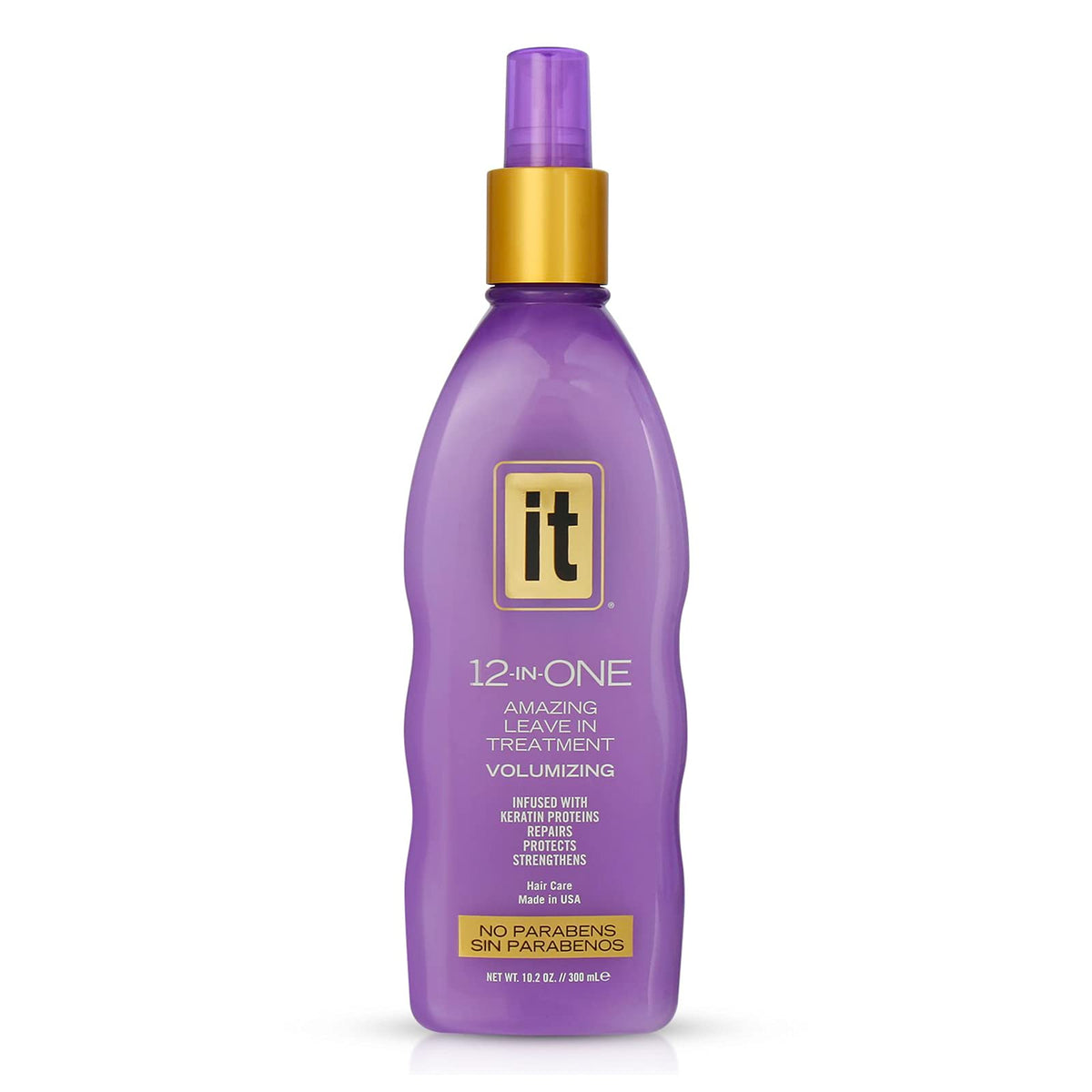 Freeze It front bottle view showing label and volumizing leave-in benefits