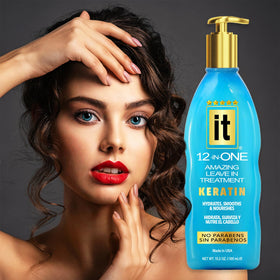 Freeze It mist being applied to hair for instant frizz control