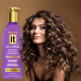 Freeze It texture close-up of creamy leave-in formula demonstrating lightweight, volumizing finish