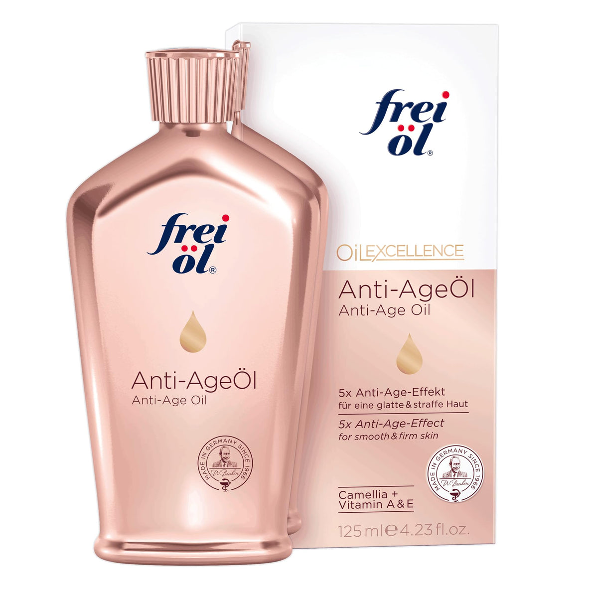 frei öl bottle front packaging showing label and 125 ml size for clear product identification and benefit
