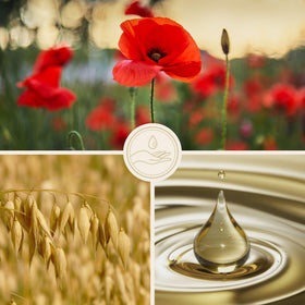 frei öl close-up of poppy and lupin extracts showing active ingredient benefit