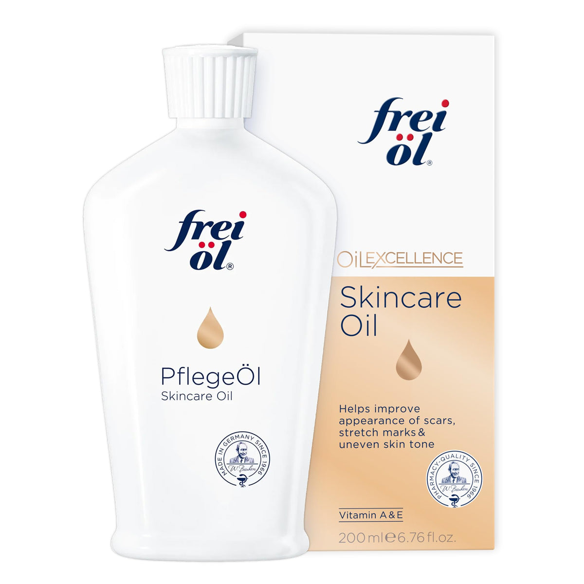 frei öl front bottle showing brand and clean packaging, promotes trustworthy quality