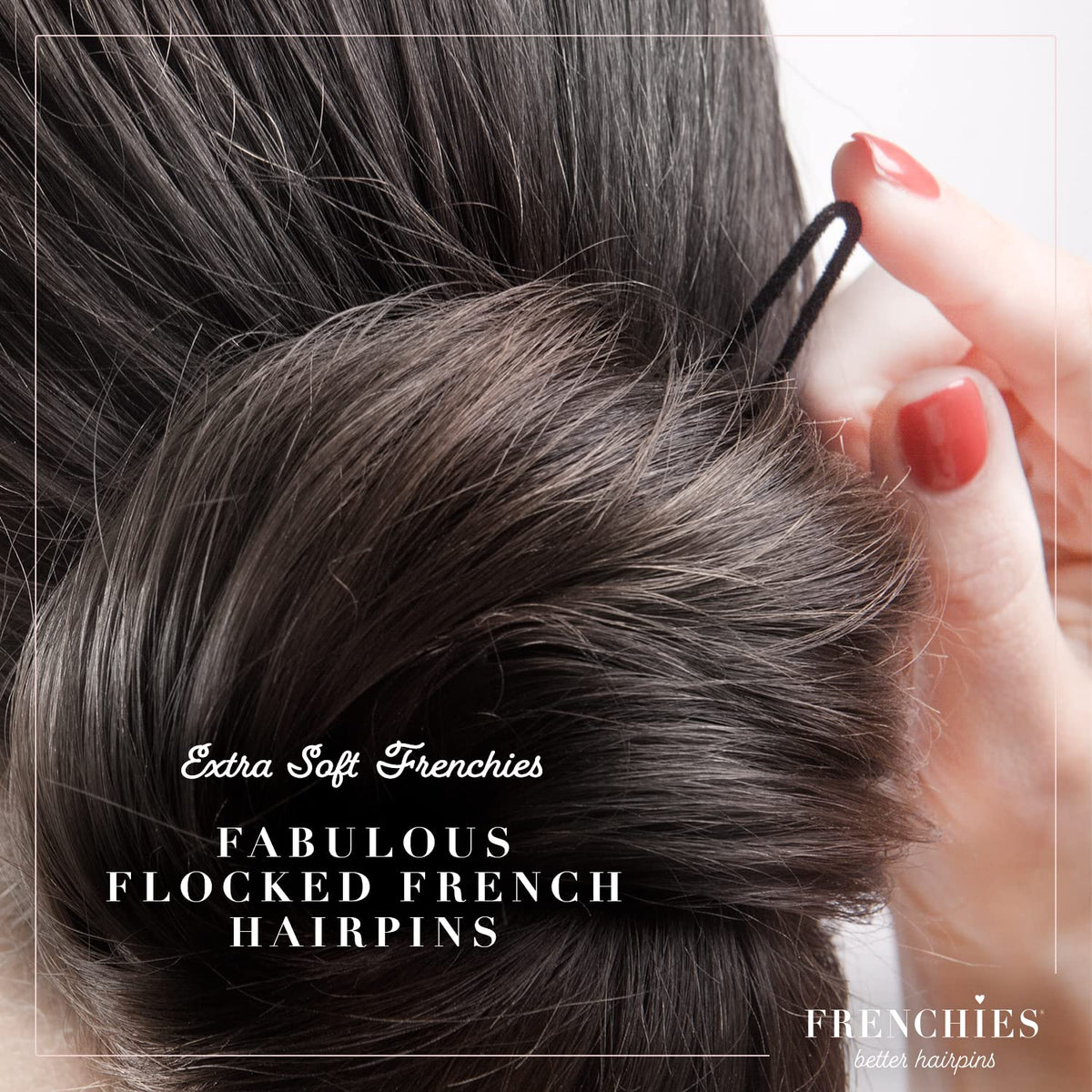 Frenchies small 2-inch and large 3-inch pins side-by-side for size choice