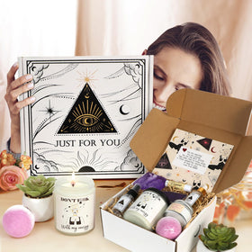 Frerdui lifestyle cozy setting with candle and blanket suggesting restful at-home spa time