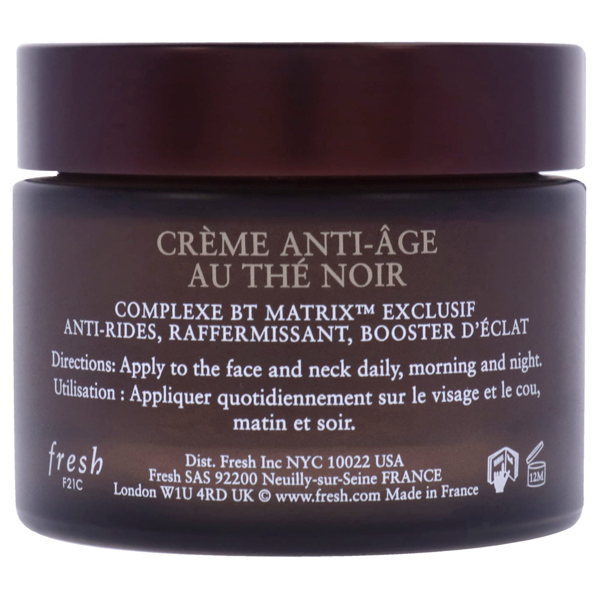 Close-up whipped cream texture of Fresh showing light absorbent finish