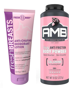 Fresh Body FB Fresh BREASTS front packaging showing travel-friendly bottle and quick application benefit