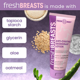 Fresh Body FB powder finish swatch on skin demonstrating no residue