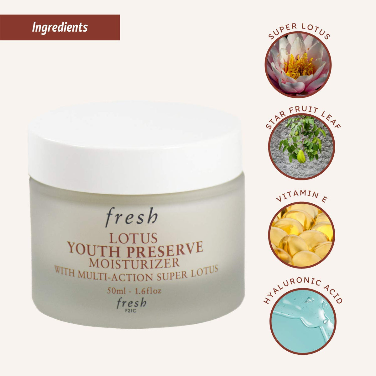 Fresh Lotus pump dispense closeup dispensing cream for precise, hygienic use benefit