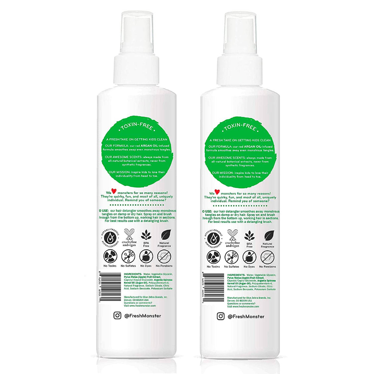 Fresh Monster close-up spray nozzle demonstrating easy mist application benefit