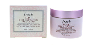 Fresh rose cream front packaging showing jar and label, communicates premium hydration