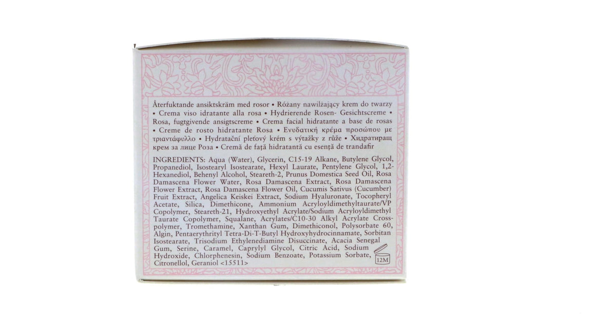 Fresh rose cream next to ruler, shows 1.6 ounce size for portability and value