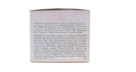 Fresh rose cream next to ruler, shows 1.6 ounce size for portability and value