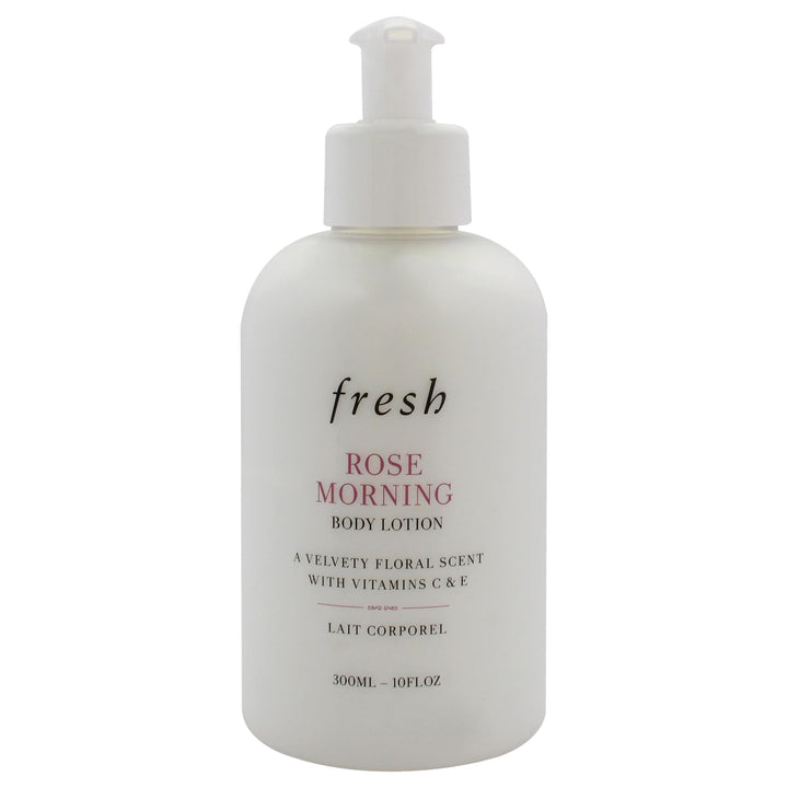 Fresh Rose Morning bottle front view showing label and size for quick recognition