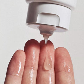 Fresh Soy in use at sink demonstrating easy rinsing and refreshed skin
