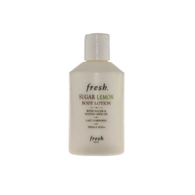 Fresh Sugar Lemon body lotion front bottle showing label and size, emphasizing bright citrus benefit