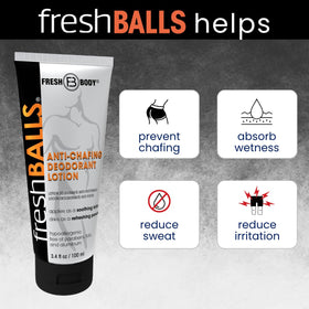 Fresh Body FB ingredients label with oatmeal highlighted for soothing