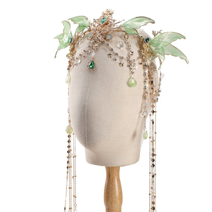 FRESHME front view elven crown showing ornate butterfly wings and elegant silhouette