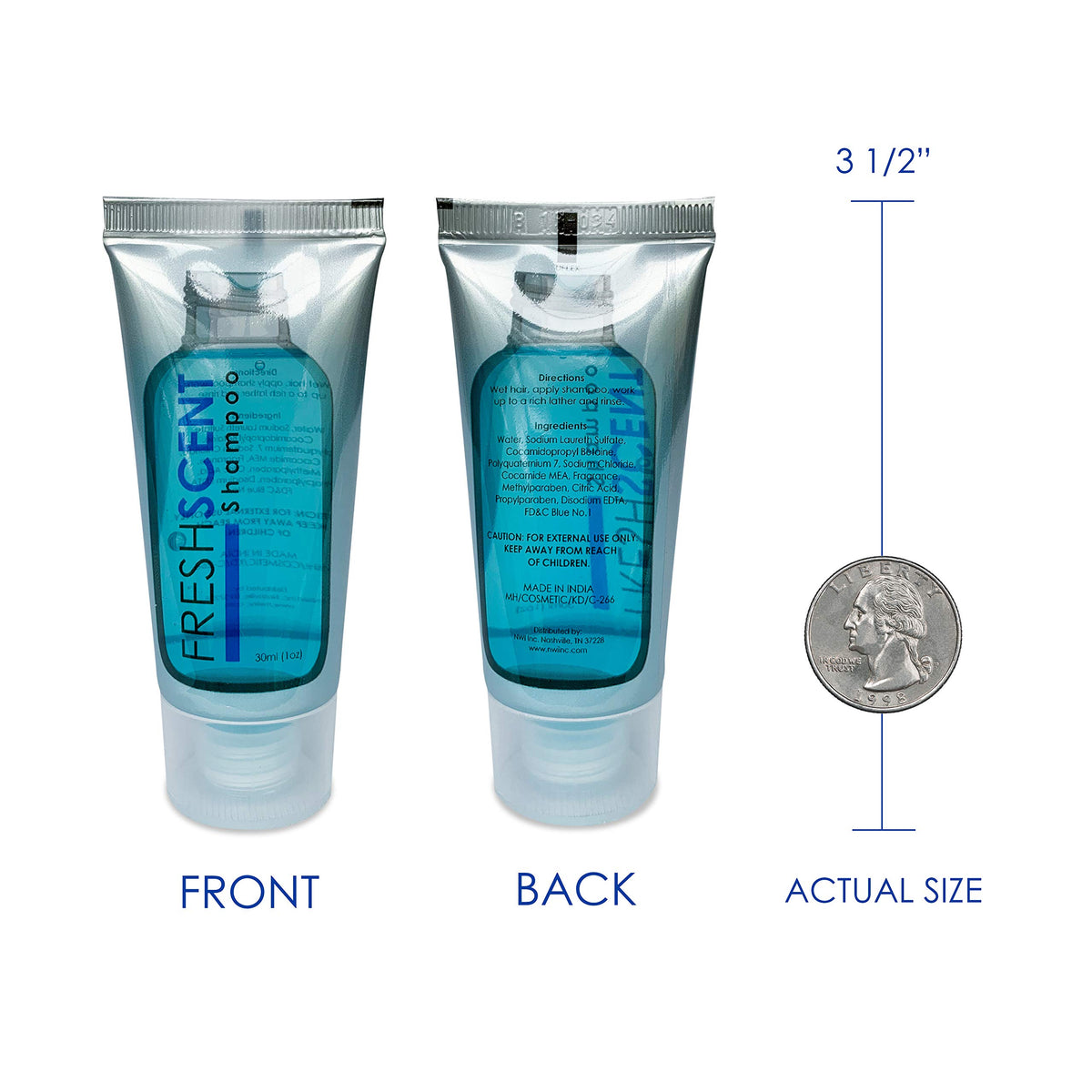 Freshscent cap and foil seal detail ensuring leak protection and easy opening