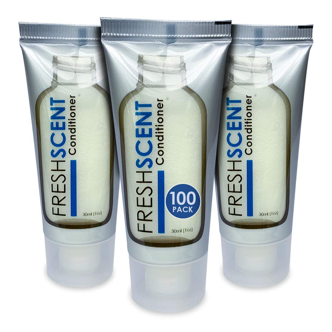Freshscent front packaging showing 100 tubes and durable shipping case for easy stocking