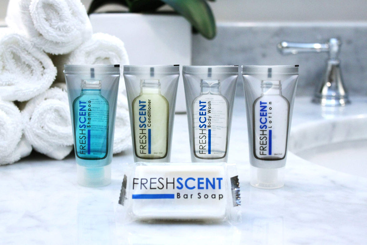 Freshscent bars assembled into donation kits, ready for charitable distribution