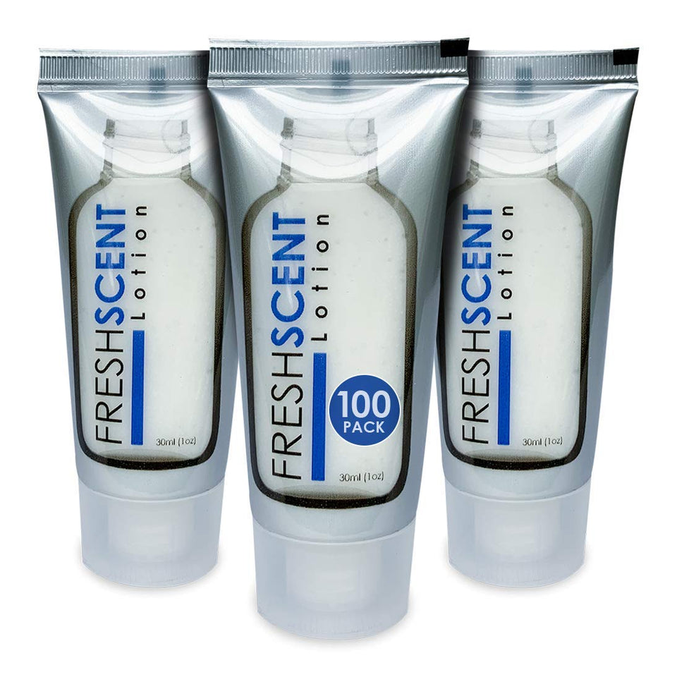 Freshscent front packaging showing 100 tubes and professional presentation benefits
