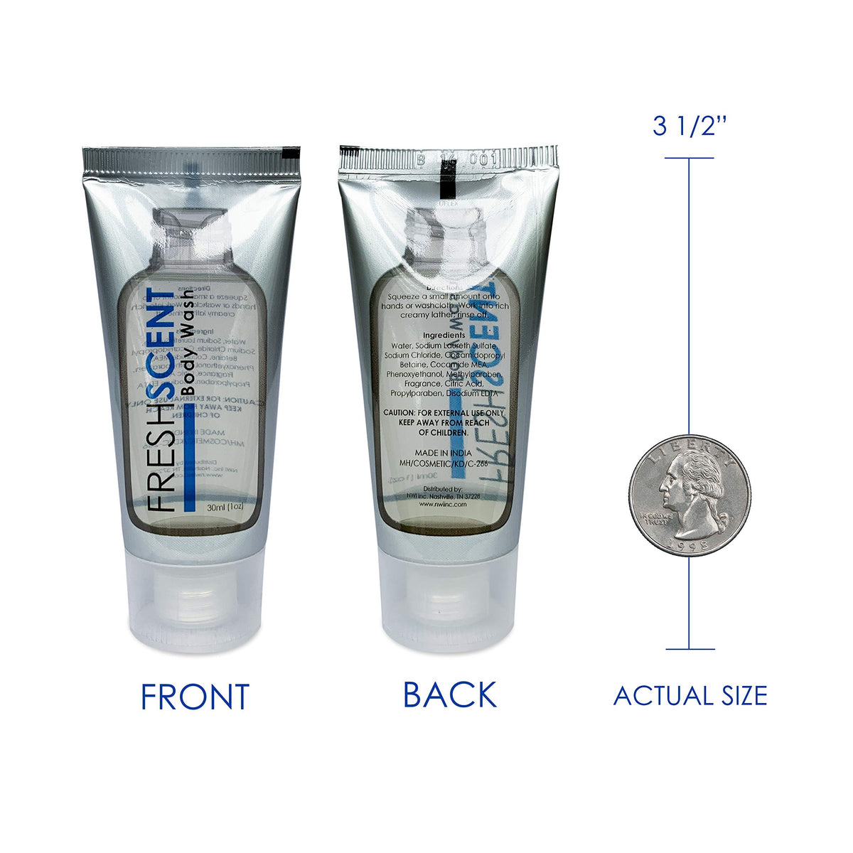 Freshscent tube twist-off cap and foil seal for leak prevention benefit