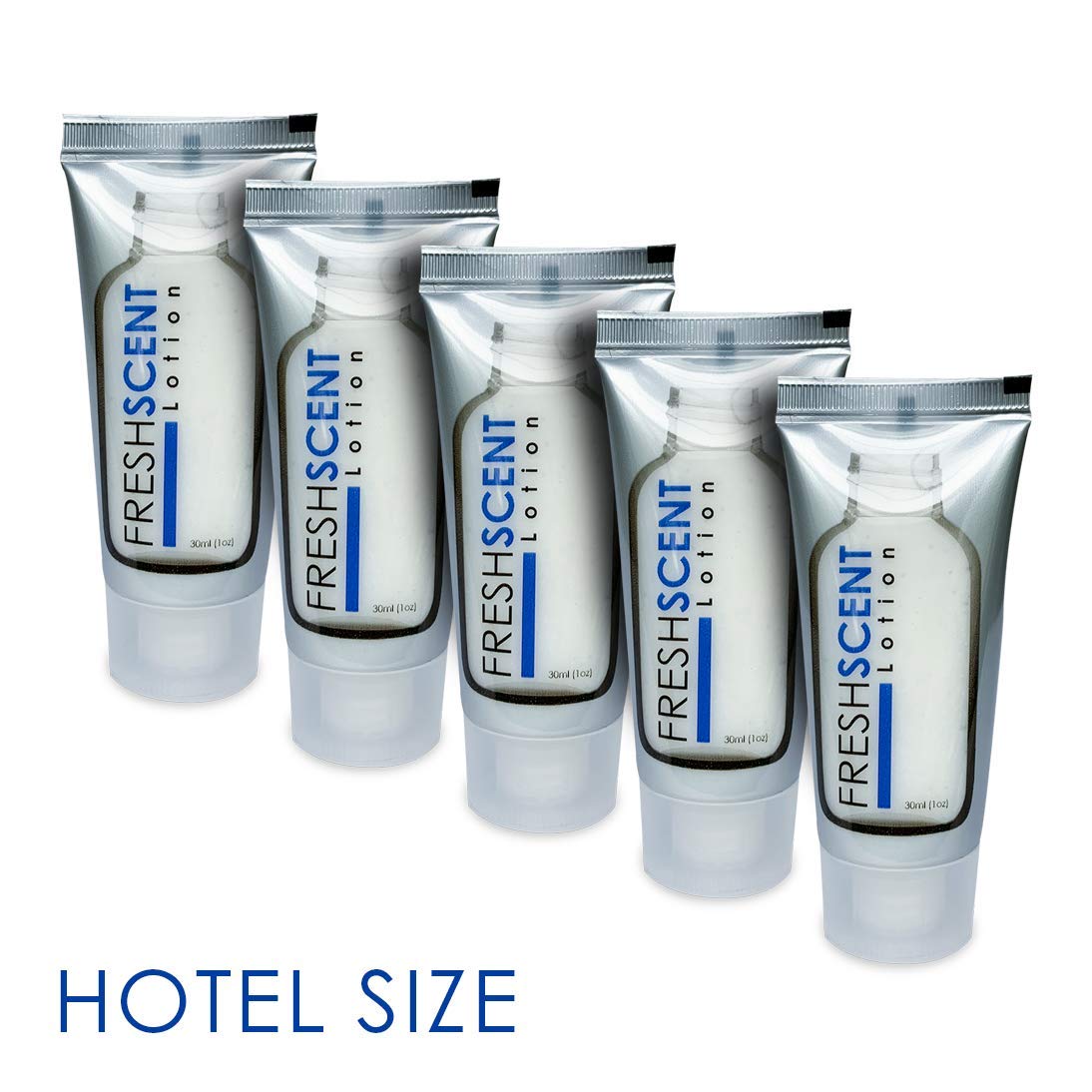 Freshscent tube close-up revealing lotion texture and nourishes skin benefit