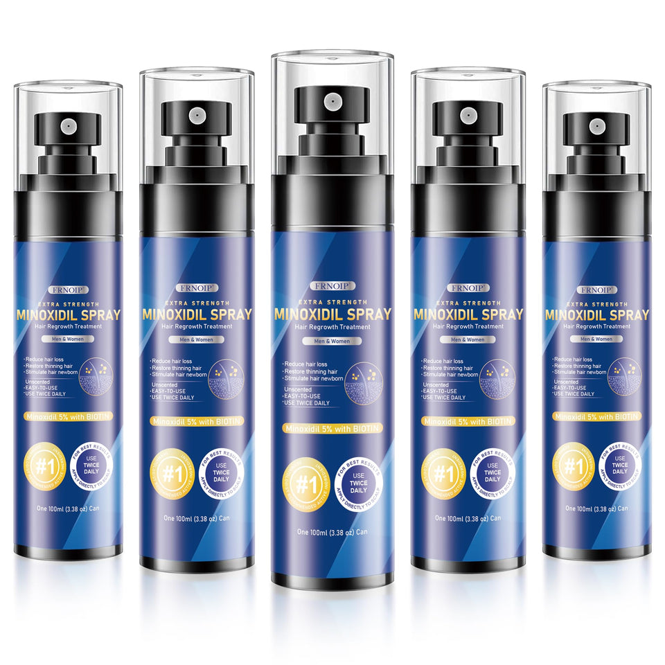 Frnoip front packaging showing five bottles and product benefits for longer supply