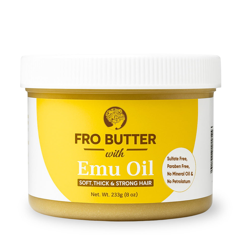 Fro Butter front jar showing label and 8oz size for confident styling