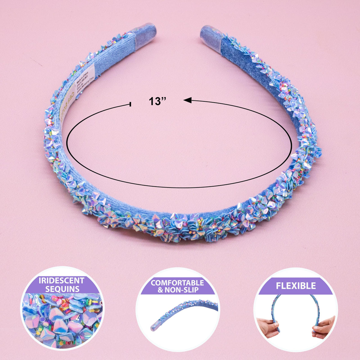FROG SAC headband worn by child side profile demonstrating secure fit