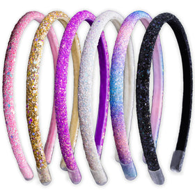 FROG SAC front packaging showing six glitter headbands and variety