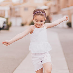 FROG SAC headband worn on a child profile offering secure hold