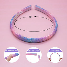 FROG SAC headband worn by child to secure hair during play